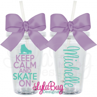 Keep Calm and Skate On Tumbler